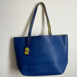 Ralph Lauren reversible Tote Handbag Purse